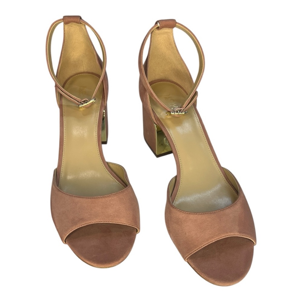 Lana Suede Sandal Michael Kors Brown Block Heel Sandals EUC - they may be  NWOT - Picture 8 of 13